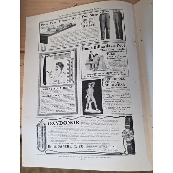 Vintage 1903 BEST Razor Guard Print Ad EP Brewer Co Denver Colorado Shaving Art - Picture 2 of 2